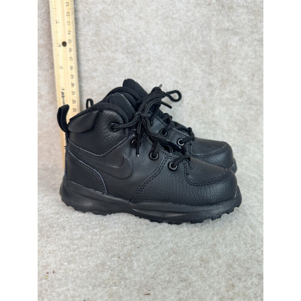 Nike Kids Black Lace-Up One-Piece Boot Sneakers